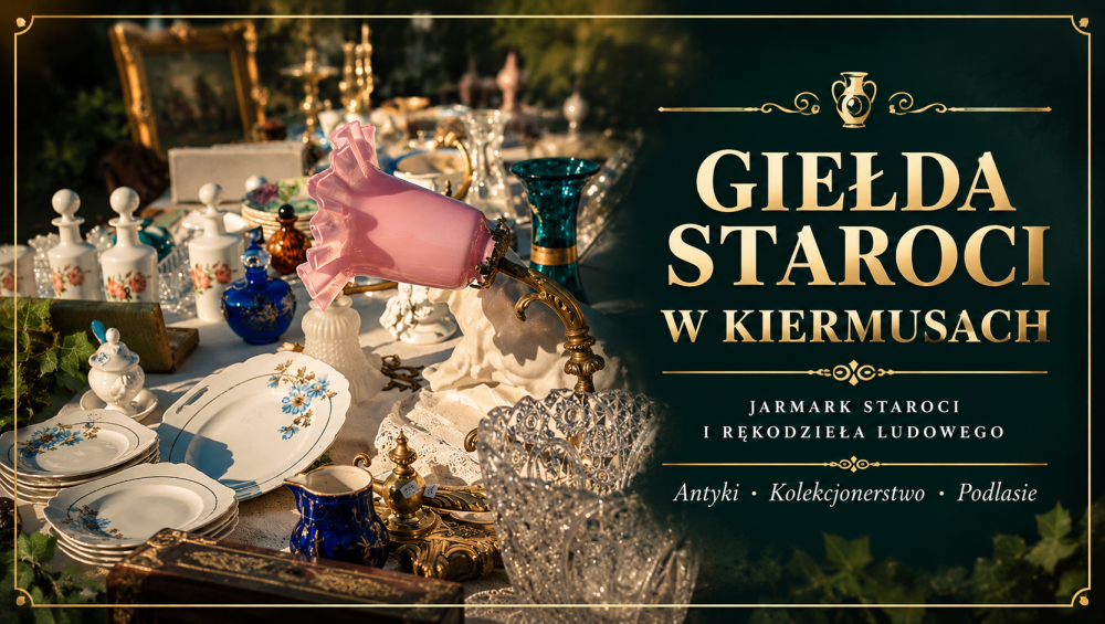 Giełda staroci w Kiermusach – antyki, porcelana i przedmioty kolekcjonerskie na jarmarku